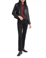 Women's Cropped Leather Jacket 3