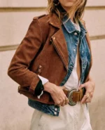 Womens Faux Suede jacket