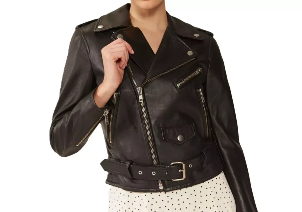 Womens Genuine Leather Motorcycle Jacket