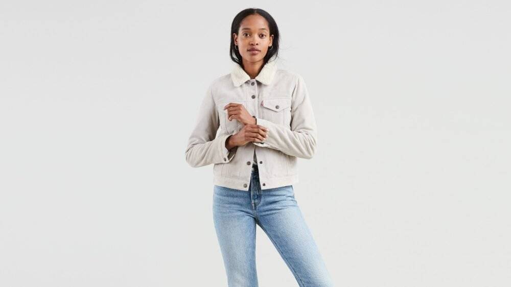 Women's Suede Sherpa Jacket