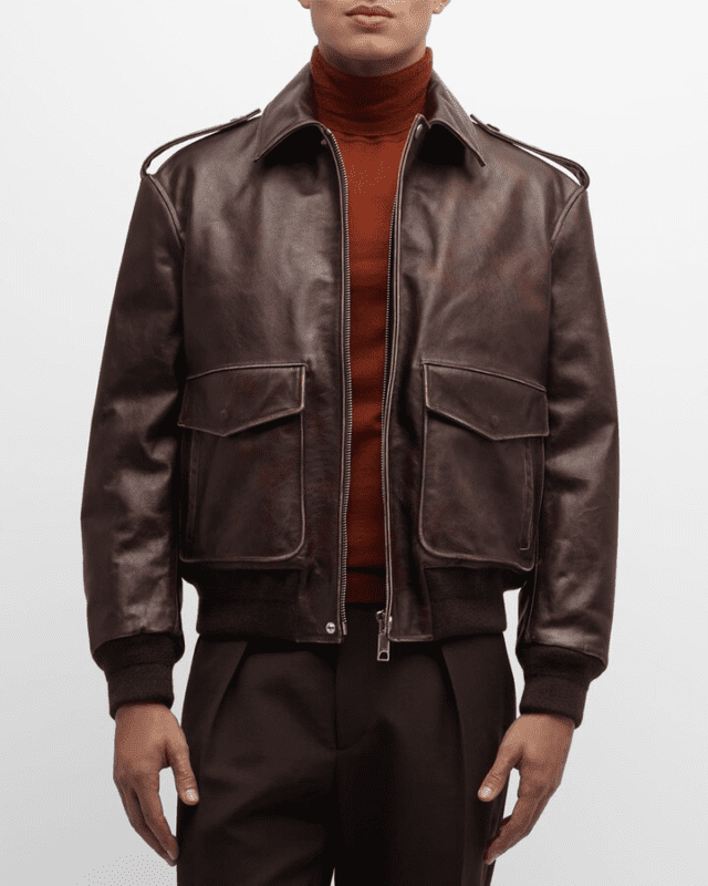 Antique Leather bomber Jackets