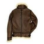 b-3 sheepskin leather bomber jacket 3