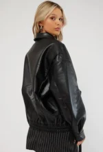 black bomber leather jacket 3