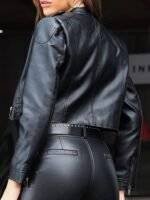 black leather jacket women 2