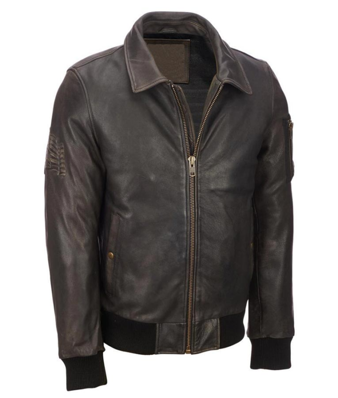 Bomber Leather Jacket Vintage