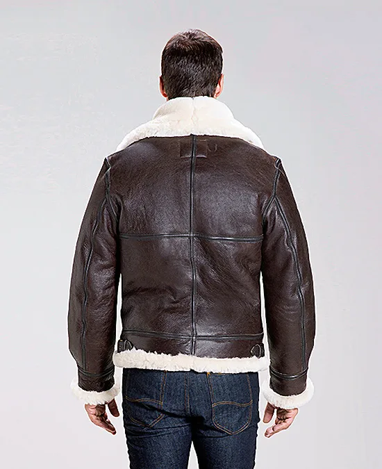 Buy Schott Classic B-3 Sheepskin Leather Bomber Jacket