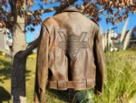 brown harley davidson jacket