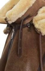 brown suede sheepskin jacket 3