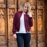 burgundy leather bomber jacket 2