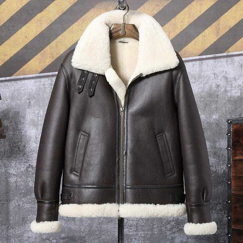 Classic B 3 Sheepskin Leather Bomber Jacket