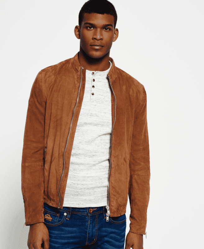 Suede Harrington Jacket
