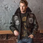 flight bomber jacket black