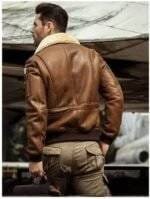 fur leather bomber jacket 2