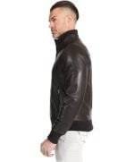 genuine leather bomber jacket 2