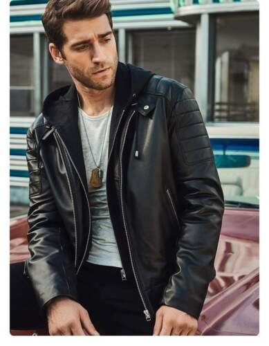 Leather And Hoodie Jacket