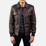 leather bomber jackets for men