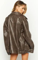 leather brown bomber jacket 3