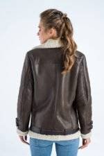 leather sheepskin aviator jacket 2