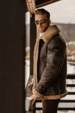 leather sherpa bomber jacket 2