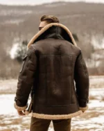 leather sherpa bomber jacket 3