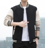 mens black and white bomber jacket 3