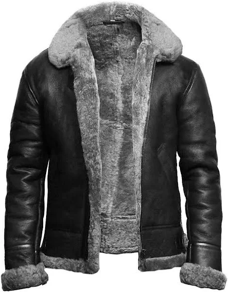 mens bomber jacket with fur hood