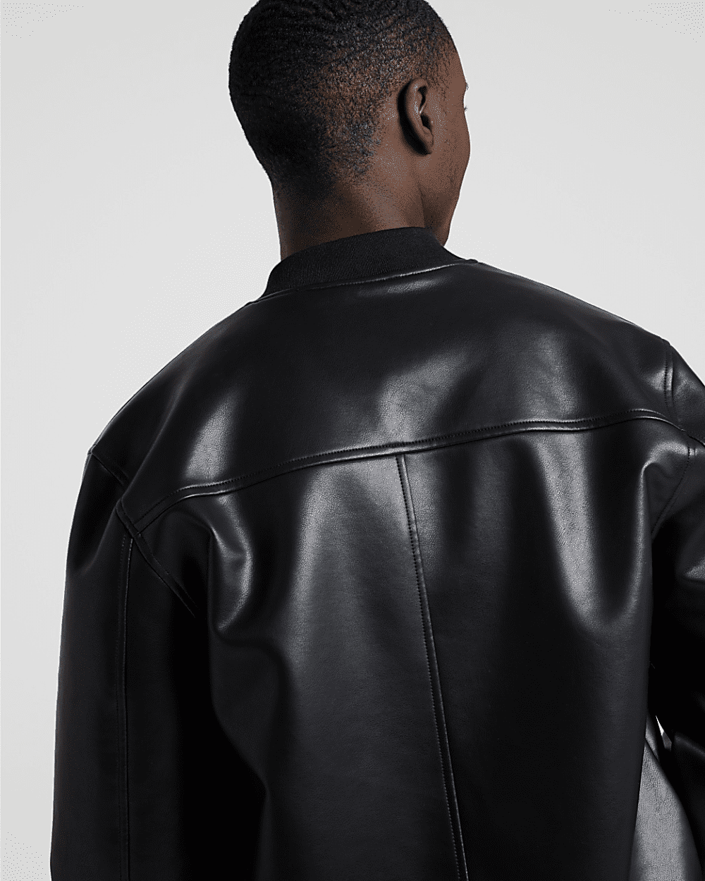 Mens Leather Bomber Jacket 2