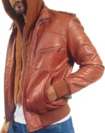 mens leather hooded coats 2