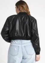 plus size leather bomber jacket 3