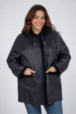 plus size sheepskin jacket