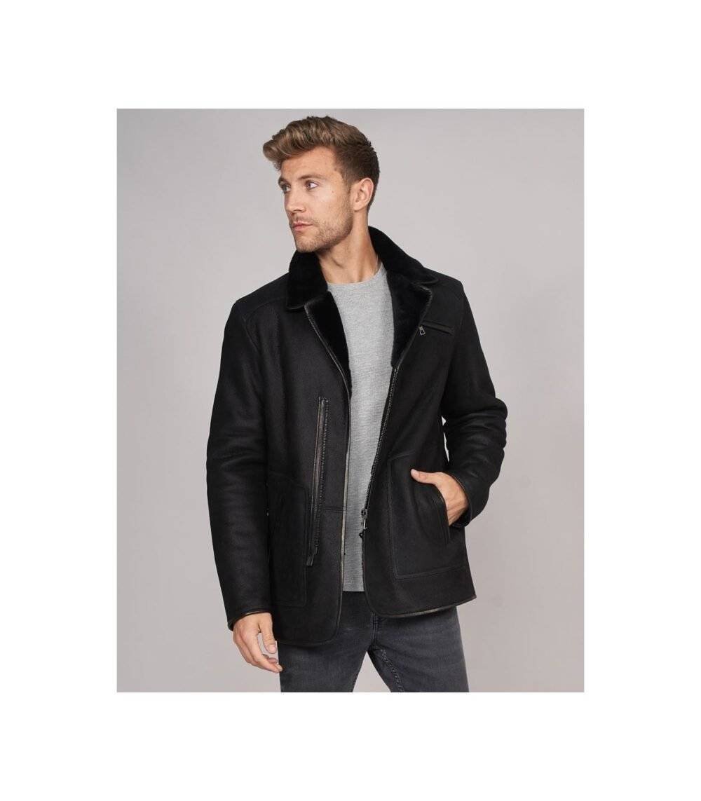 sheepskin shearling jacket 3