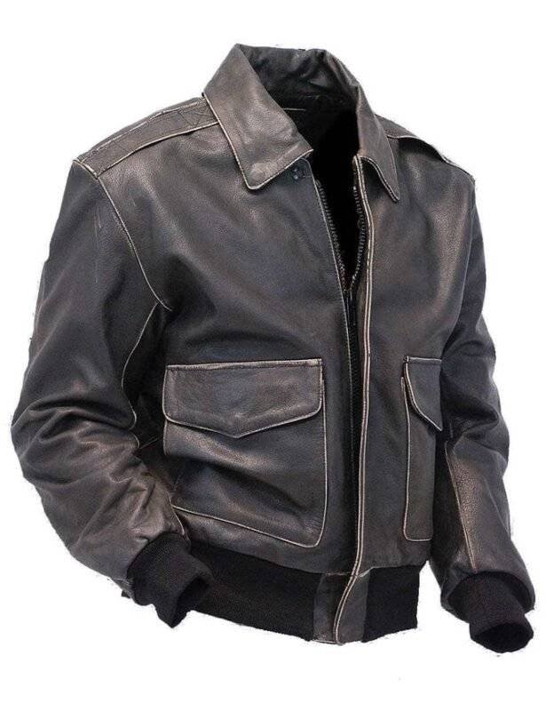vintage bomber jacket leather
