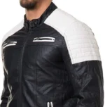 white and black motorcycle jacket 2