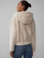 womens bomber jacket fur hood 2