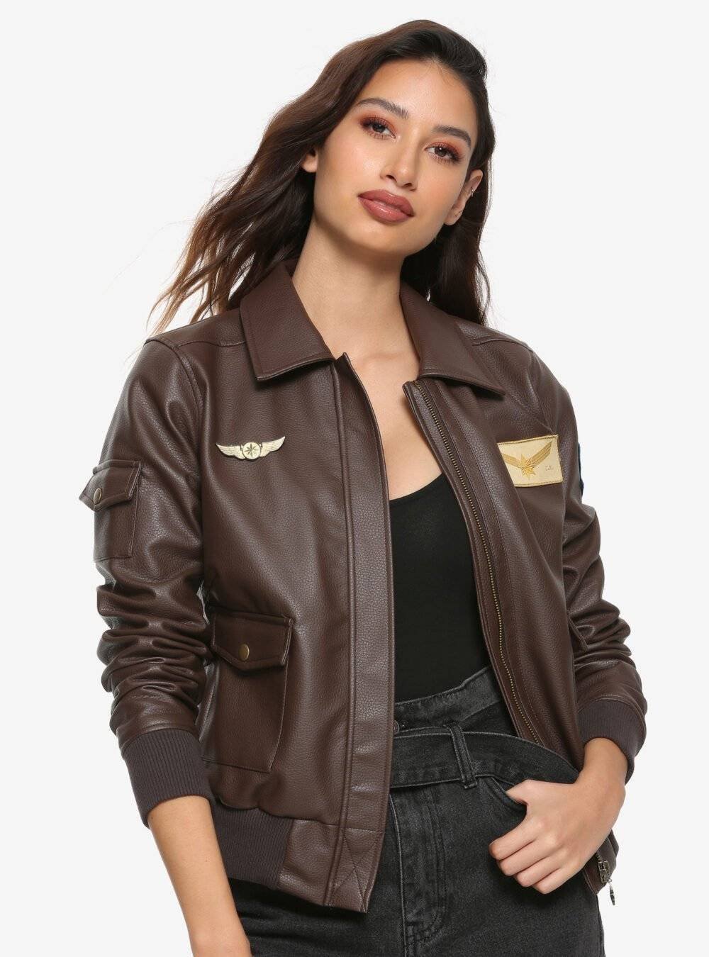 women's bomber leather jacket