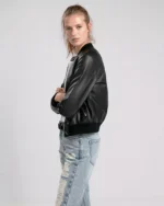 womens leather bomber jacket 2