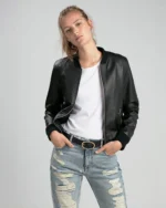 womens leather bomber jacket 3