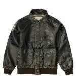A-2 Vintage Military Style Leather Bomber Jacket