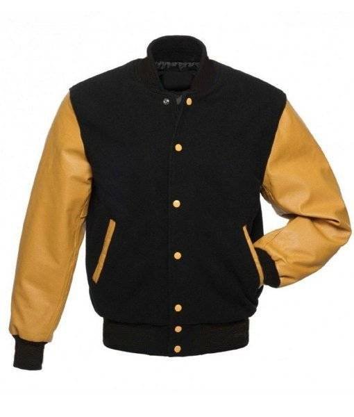 Black And Gold Varsity Jacket