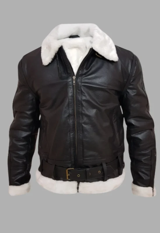 Black And White Aviator Jacket
