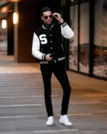 Black White Varsity Jacket