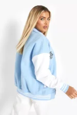 Blue Varsity Jacket For Women