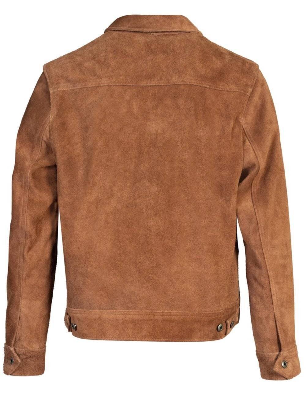 Brown Biker Jacket Suede