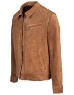 Brown Biker Jacket Suede