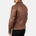 Brown Mens Biker Jacket