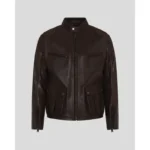 Classic Cafe Racer Leather Jacket