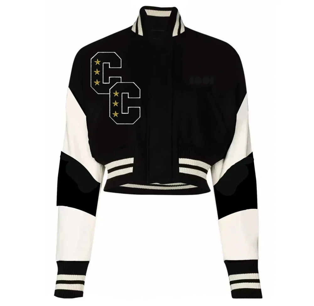 Crop Varsity Jacket Women's