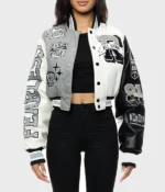 Cropped Varsity Jacket Women