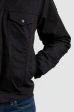 Denim Biker Jacket Black