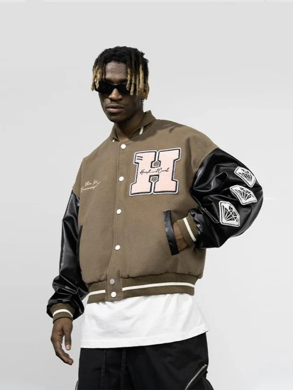 Embroidered Varsity jacket